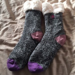Fuzzy fleece lined socks